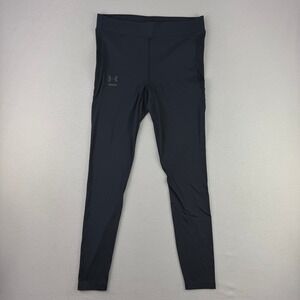 Under Armour Compression Tights Mens Large Black HeatGear Athletic Running Pants